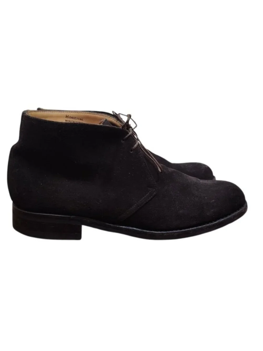 Belfiore dal 1953 Men’s Suede Chukka Boots Dainite Fatto a Mano US 9.5